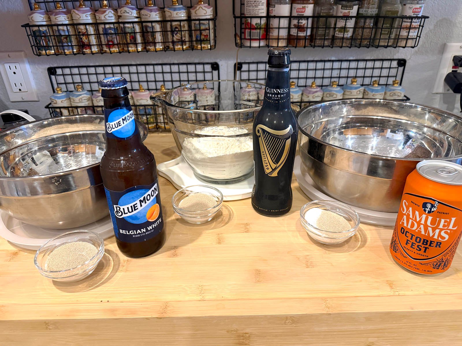 beers used in the belgian waffle expirement